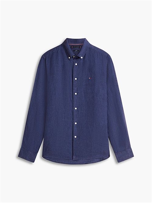 pigment dyed li solid rf shirt TOMMY HILFIGER | MW0MW41530DCC